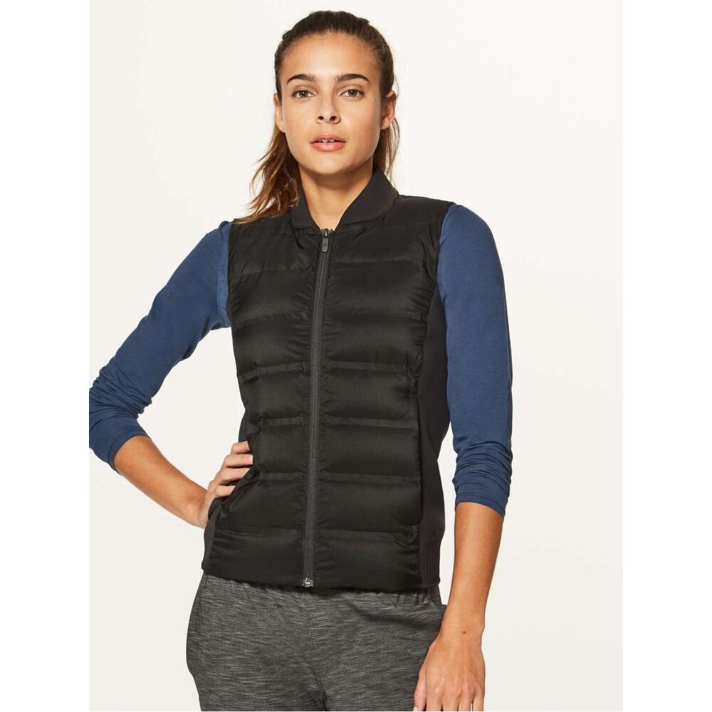 Lululemon Down and Around Black Vest Women's 8 - Picture 8 of 8